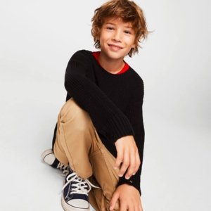 Patches knitted sweater